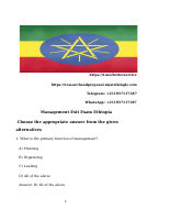Management Exit Exam Ethiopia .docx